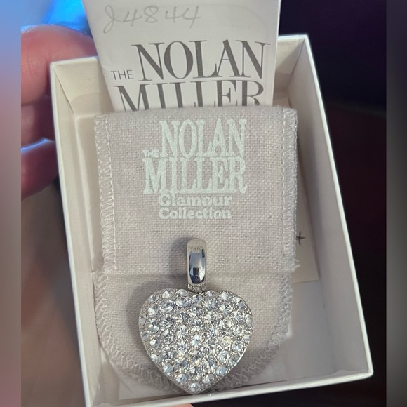 Nolan Miller Silver Heart Reversible Pendant - Picture 2 of 4
